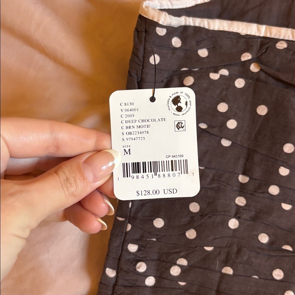 NWT Free People Tea for Two mini dress in Deep Chocolate - Picture 8 of 8